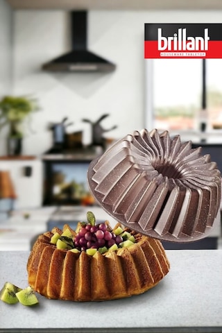 Brillant Lüks Döküm Kek Kalıbı 26 Cm Granit Kek Kalıbı