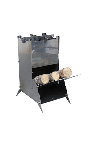Lexroo Dış Mekan Soba Ocak Smoker Bbq Çok Renkli
