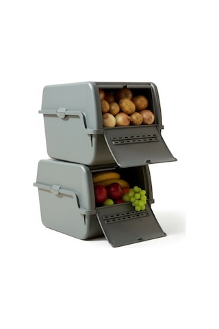 Technow Motek Mt-40 S-box 8 Litre Çok Amaçlı Organizer Düzenleyici Antrasit 2 Adet Antrasit