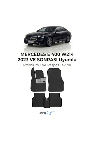 OtoCraft Mercedes E 400 W214 2023 Ve Sonrası Araca Özel 3d Havuzlu Eva Paspas Tam Set 5 Parça