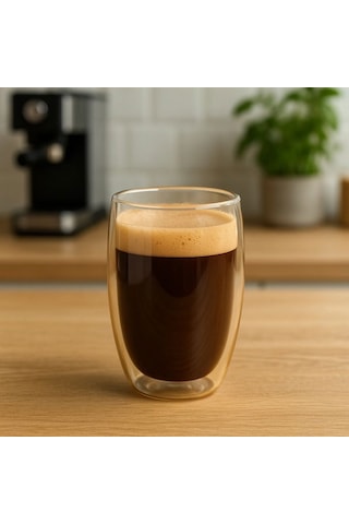 Perotti Çift Cidarlı Latte Bardağı - Amber - 450 Ml Amber