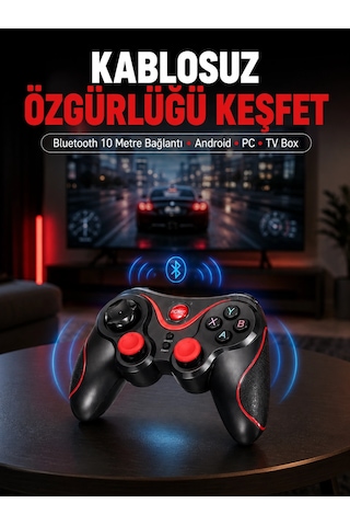 Mey İthalat Gelişmiş Kontrol Hassasiyeti Sunan Kablosuz Bluetooth Oyun Kolu 95070206