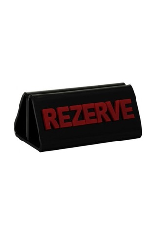 Rezerve Adisyonlu Siyah - Kırmızı