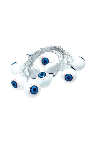 Suofeng Halloween İçin 2m 10 Led Göz Modeli Işık Zinciri, 2xaa Pil İle Çalışır, Çok Renkli Efekt, Dekorasyon Işığı
