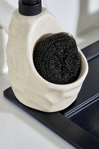Cooker 180 Ml Seramik Süngerlikli Sıvı Sabunluk Ckr3558 Krem