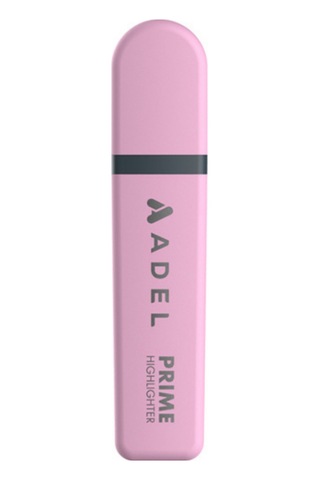 Fosforlu Kalem Prime 2201 000116 Tekli Pastel Pembe Tekli Metalik