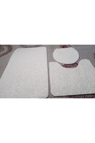 Sarar Halı 3'Lü Kaymaz Taban Klozet Takımı