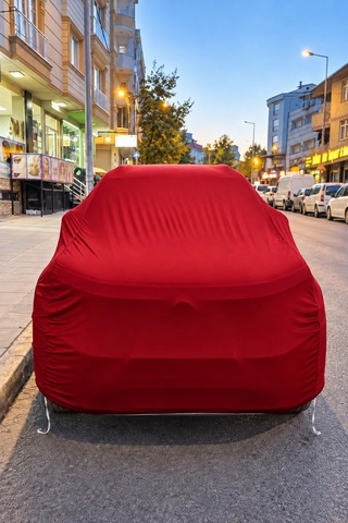 Suv Kirmizi Oto Branda Kumaş Kaliteli Araca Zarar Vermez Branda