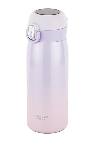 Okadı Mor Paslanmaz Çelik Isı Göstergeli Termos 400ml