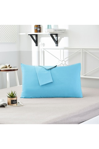 Maiyame Ev, Otel İçin 40 Nehir Mavi Tek Kişilik Yastık Kılıfı 2'li Paket - 48x74 Cm, Dayanıklı, Konforlu, Pratik Kullanım Diğer