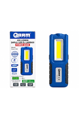 Arm 420 Lümen Şarjlı Mıknatıslı Led Fener Lamba Arm 420 Lümen Şarjlı Mıknatıslı Led Fener Lamba