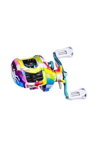 Qingmipy Proberos P2 Sol El Metal Spinning Reel: 7.2:1 Hız Oranı, 5+1bb Rulman, 8kg Dayanak Gücü, Renkli Boya Desenli, 18 Seviye Manyetik Fren Sistemi