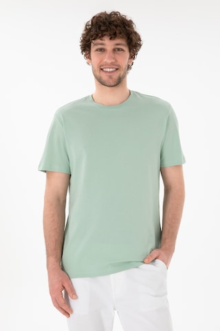 U.S. Polo Assn. Erkek Regular Fit Bisiklet Yaka Su Yeşili Basic Tişört 50305928-VR048