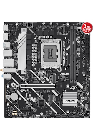 Asus Prıme H810m-a Wıfı, 2xddr5, 2x M.2, Hdmı, Dp, Wi-fi 6, Bluetooth 5.3, Intel Core Ultra Cpu Seri 2 , Lga1851 Soket, Atx Anakart
