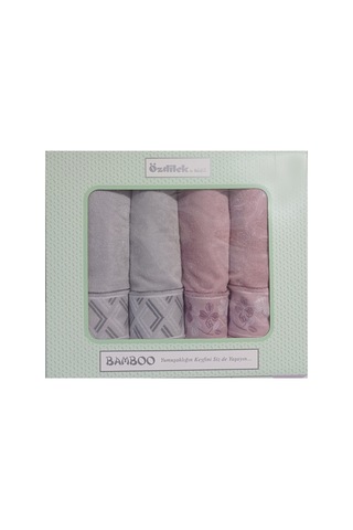 Fiore Line Gri Pembe Bambu Hamam Seti