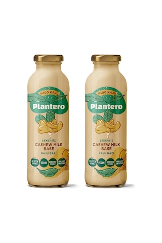 2'li Set Kaju Sütü Bazı Konsantre Bitkisel Süt 250 Gr 6 Lt Süt %100 Kaju 25 Bardak