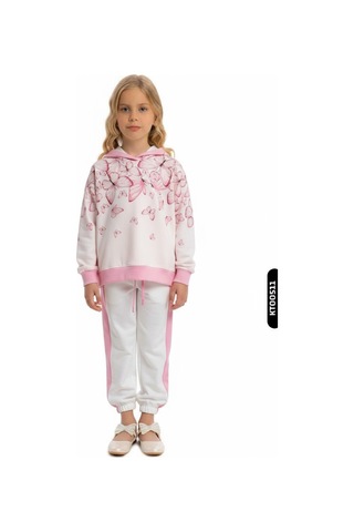 Xo Kids Kız Çocuk Eşofman Takım 4-8 Yaş 7234 Pembe