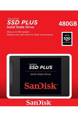 Sandisk Ssd Plus 480gb 530mb-445mb/s Sata 3 2.5" Ssd Sdssda-480g-g26