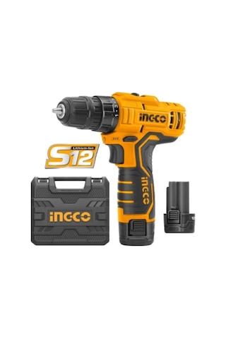 İngco CDLI1232 12V 1.5 Ah Li-ion Çift Akülü Darbesiz Matkap Vidalama