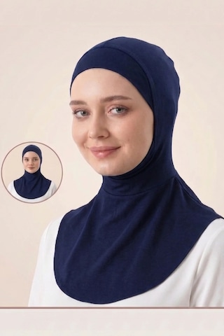 Penye Boyunluk Bone Terletmez Kaşındırmaz Yumuşak Likralı Ninja Bone Lacivert