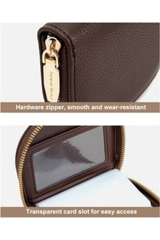 Trendooze Linjinxu Gri Nakış Yarı Daire Kapasiteli Kart Yuvası Kimlik Çoklu Tutucu Diğer