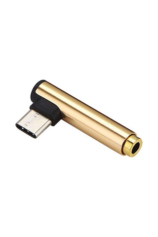Usb 3.1 Tip C İla 3.5mm Kulaklık Kriko Adaptörü Xiaomi 6 Note3 Huawei Mate 10 Z10 Gold
