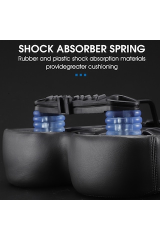 Yifomall Bisiklet Pabucu Geniş Lehsiz Tasarım Konforlu Amortisörlü Sünger + Pu Deri Siyah-kırmızı Kırmızı