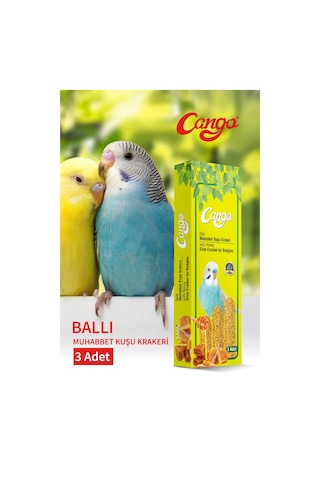 Cango Muhabbet Kuşu Krakeri Ballı 81gr