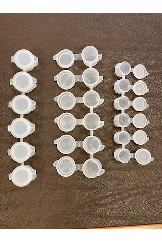 7 Ml 6'Lı Plastik Boş Boya Kutusu