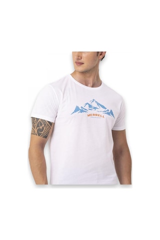 Merrell Taurus M Kısa Kollu Beyaz Erkek T-Shirt Beyaz