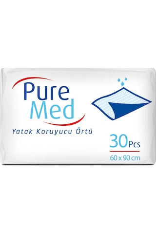 Puremed Hasta Yatak Koruyucu 60 90cm 60 Adet 2pk 30