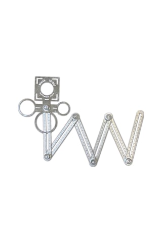 Benan Tools Çok Fonksiyonlu Delik Şablon Cetveli 110 CM