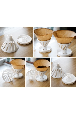 V60 Kahve Telvesi Kurutma Standı Hario V60 Uyumlu Filtre Kurutucu Pour Over Kahve Aksesuarı
