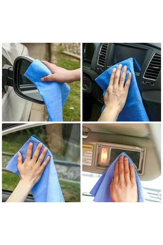 Sentetik Güderi Oto Araç Araba Yıkama Kurulama Bezi 42 X 32 Cm Süper Emici Mutfak Tezgah Bezi 5 Adet Mutfak Bezi Süper Kurulama Bezi Su Emici Bez Çok Renkli