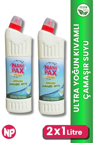 Ultra Yoğun Kıvamlı Çamaşır Suyu Duct Ağızlı 2 X 1lt 2'li Set