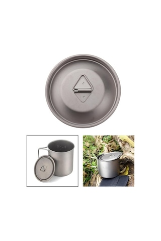 Trendooze Ultralight Taşınabilir Suntek Su Kupa Kapağı Kapağı Kamp Fincan Açık Kc Gümüş