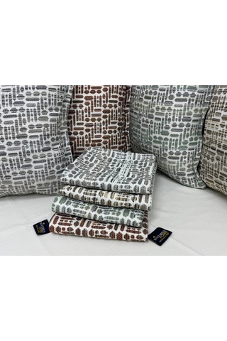 Nivemeshome Kırlent Kılıfı 45x45 Lisa 02 Yeşil Yeşil