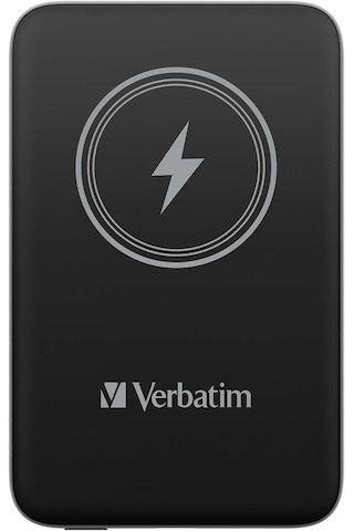 Verbatim MCP-10BK 10000 mAh USB-C 15 WManyetik Wireless Powerbank Siyah