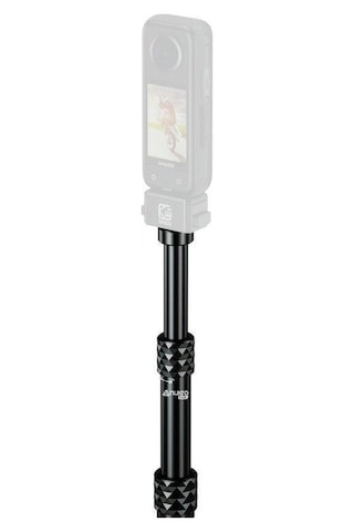 Nukrotech Motosiklet Kademeli 360 Aksiyon Kamera Çubuğu Siyah