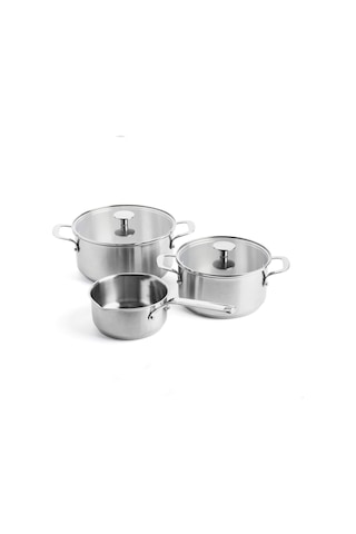 Kitchenaid Çelik Tencere 20 - 24 CM + Sosluk Seti 16 CM
