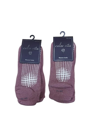 2'li Set Tabanı Silikonlu Plates & Yoga Kadın Çorap-çok Renkli Çok Renkli