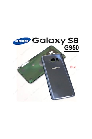 Samsung Uyumlu Galaxy S8 G950F Arka Cam Kapak Batarya Pil Kapağı+T8000