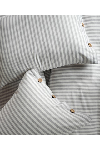 Cotton Collection Tek Kişilik Çizgili Nevresim Seti Reveboheme Renkli