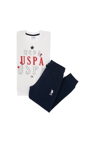 U.s. Polo Assn. Erkek Çocuk Beyaz Pijama Takım 50319068-vr013 Beyaz