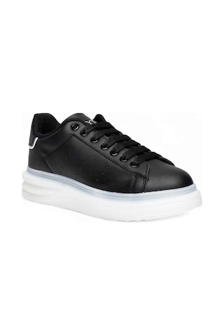 Best Of 628-25 Deri Anatomik Sneaker Siyah Beyaz 36-40 Siyah