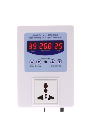 Maoyaya Akıllı Sıcaklık Kontrol Cihazı, Led Ekranlı Termostat, Sensörlü Gt Tmc-1000, İki Modlu Kullanım