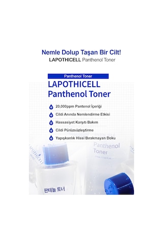 Hassas Ciltlere Özel Pantenol İçerikli, Nemlendirici Tonik Lapothıcell Panthenol Toner