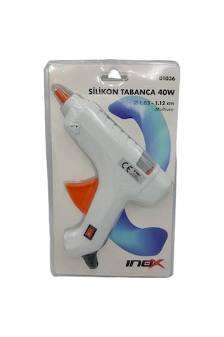 Silikon Tabancası 40 W Küçük Boy Beyaz Renk 1 Adet Silikon Tabanc