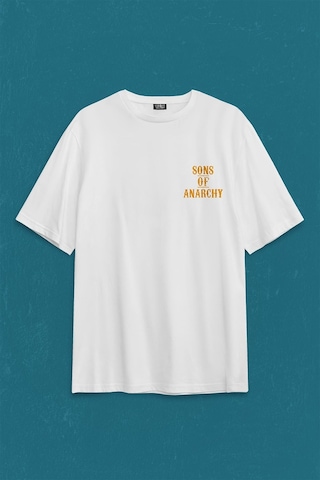 Anarşi Eylem I How To Draw The Sons Of Anarchy Sırt Ön Baskılı Oversize Tişört Unisex T-shirt 001