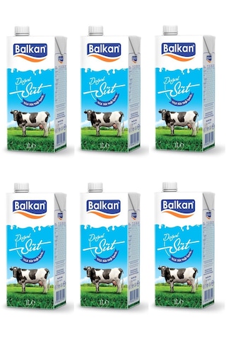 Balkan Süt Yarım Yağlı 1 Lt X 6 Adet